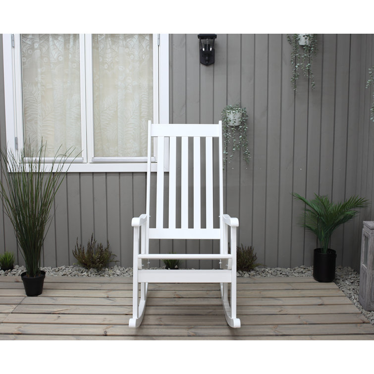 White patio best sale rocking chair